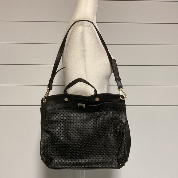 Furla Black Leather Limited Edition Piper Lux Top Handle Bag - Picture 5 of 16